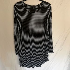 Forever 21 striped long sleeve dress